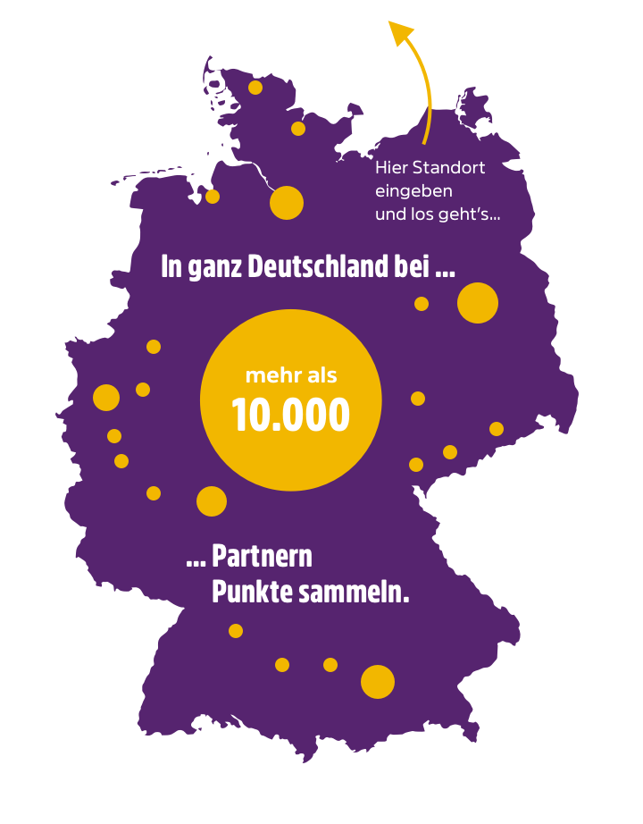 Finde deine Filiale mit der Deutschlandkarte